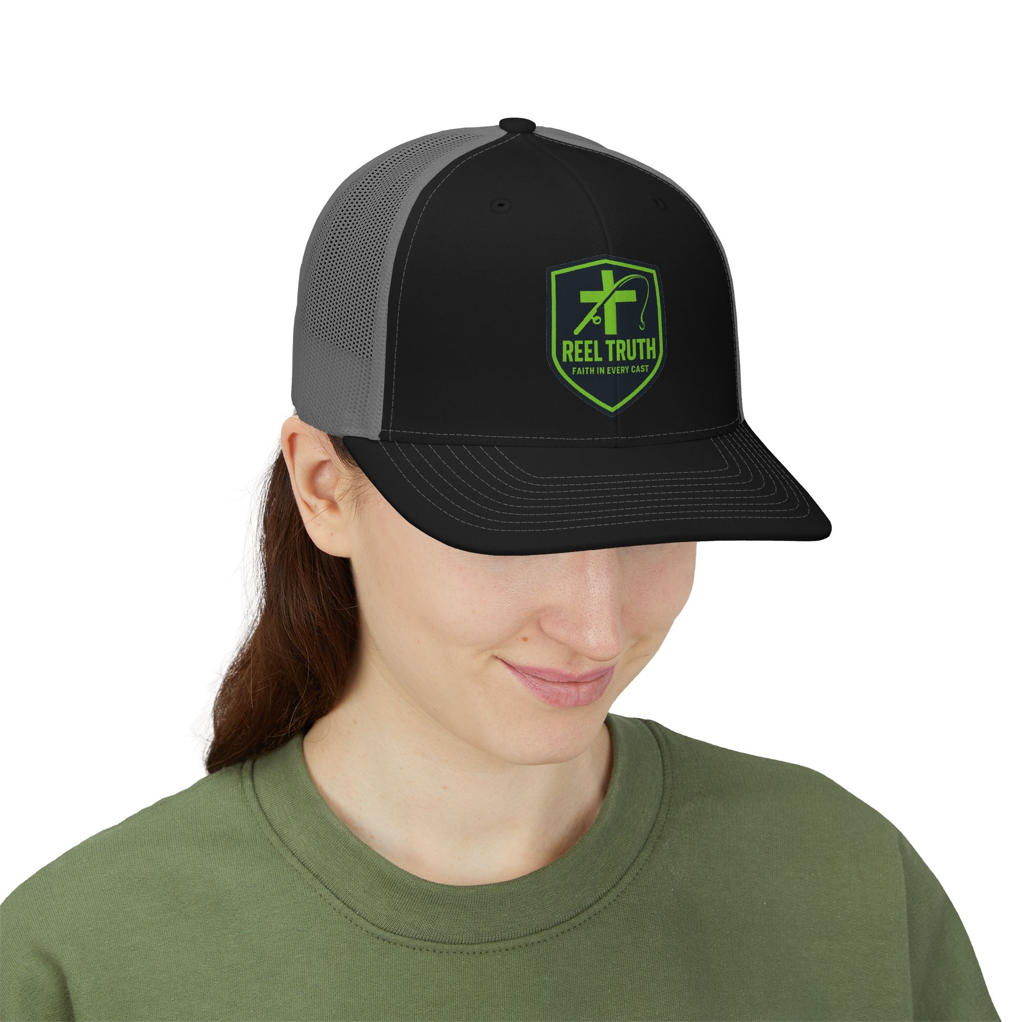 Reel Truth Embroidered Trucker Cap