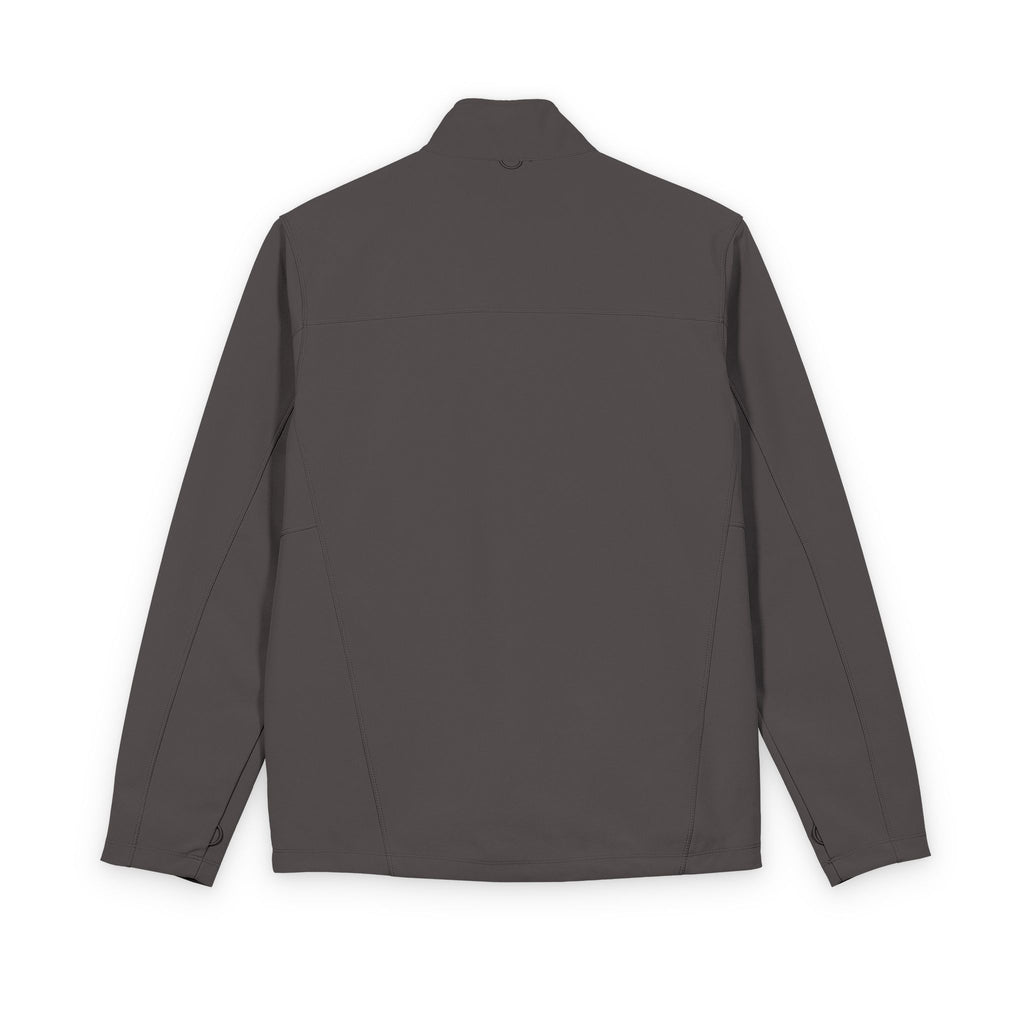 Soft Shell Jacket with Yellow Star Patch — Men's Lightweight Windbreaker