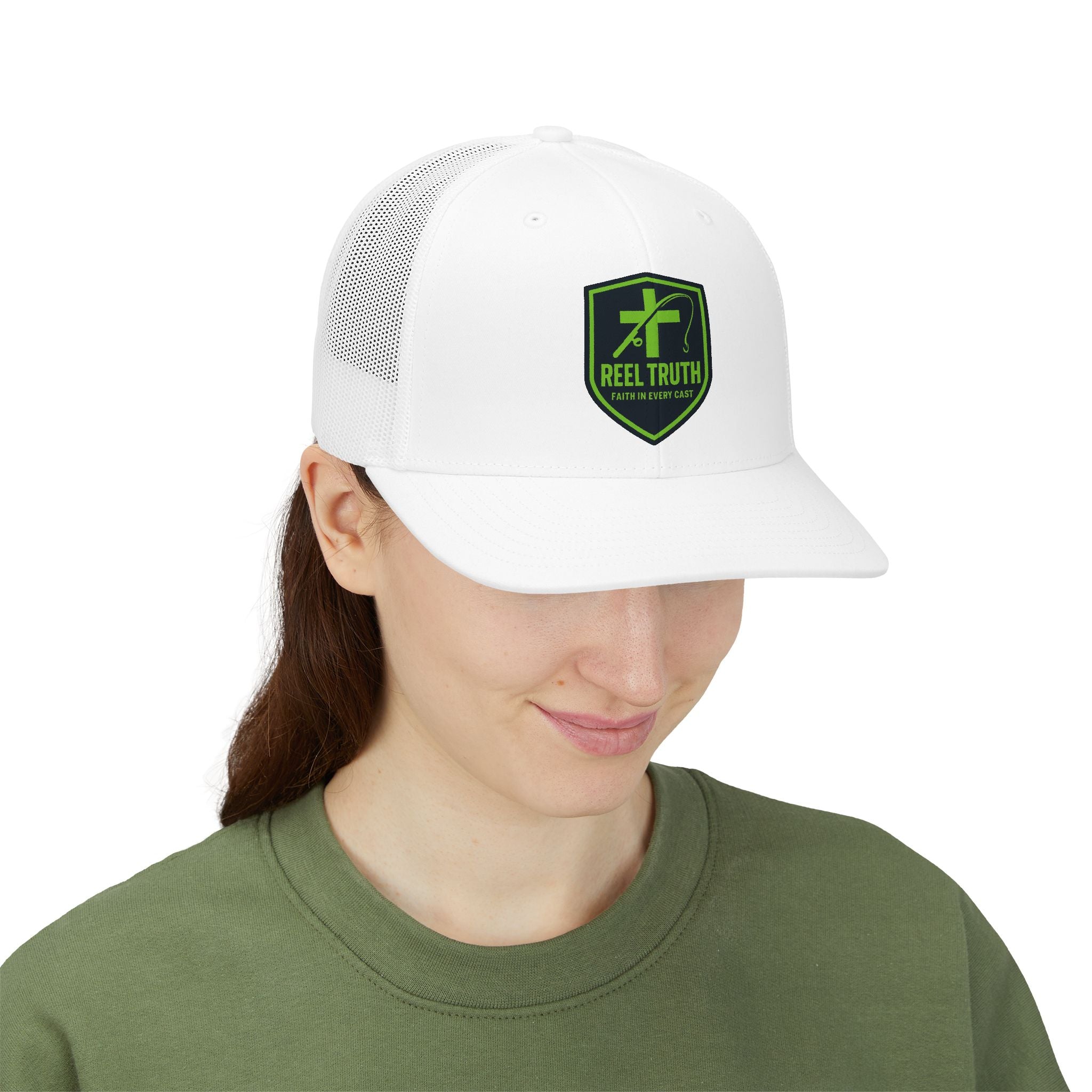 Reel Truth Embroidered Trucker Cap