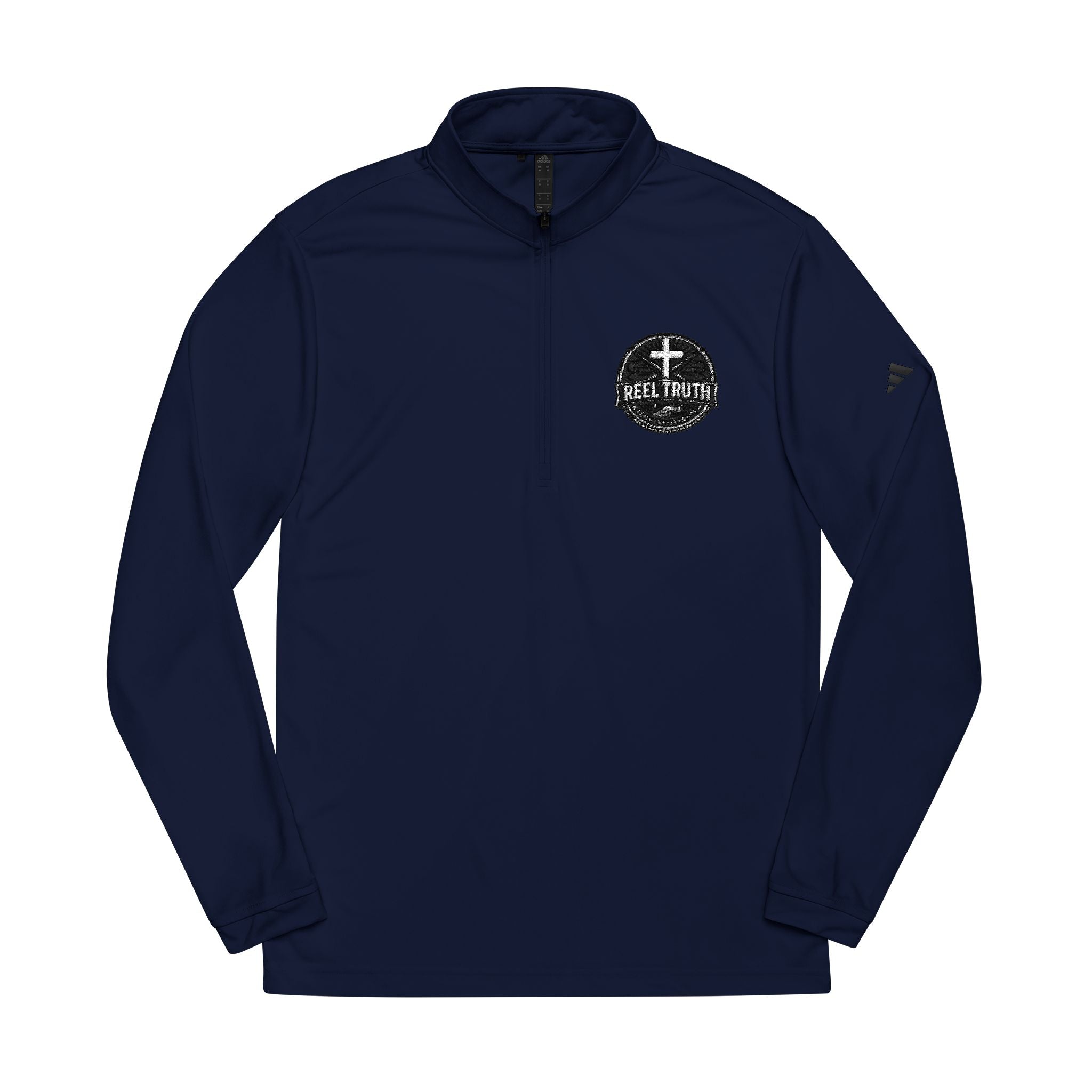 Reel Truth Embroidered Quarter-Zip Pullover — Sun-Ready Fishing Layer
