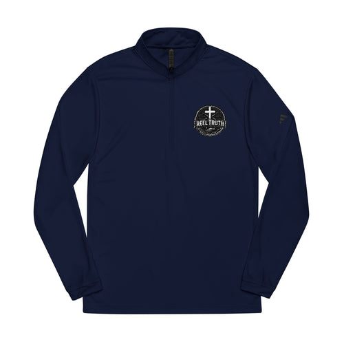 Reel Truth Embroidered Quarter-Zip Pullover — Sun-Ready Fishing Layer