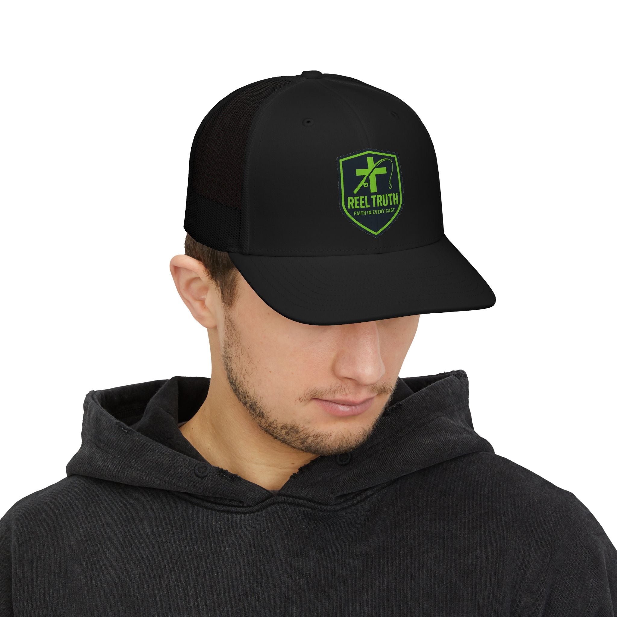 Reel Truth Embroidered Trucker Cap