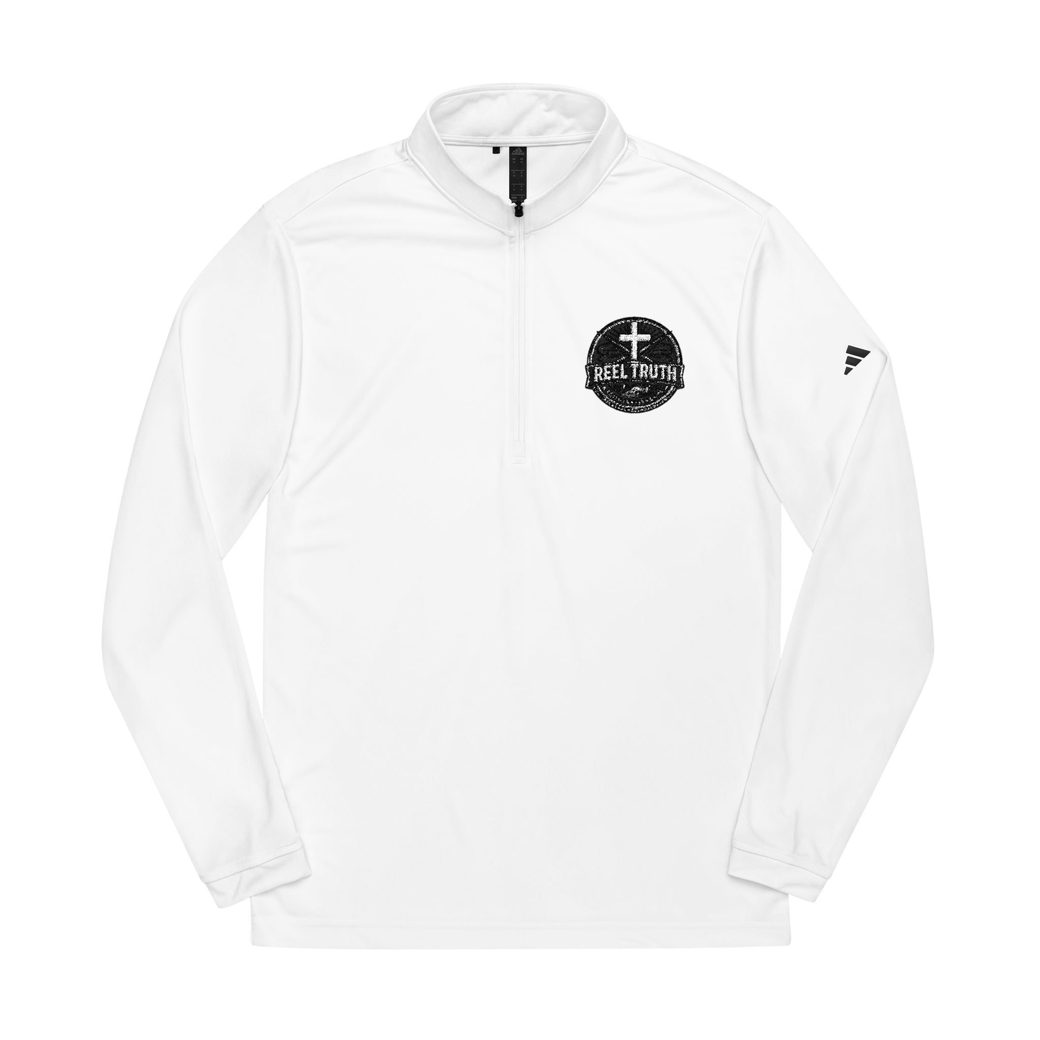 Reel Truth Embroidered Quarter-Zip Pullover — Sun-Ready Fishing Layer