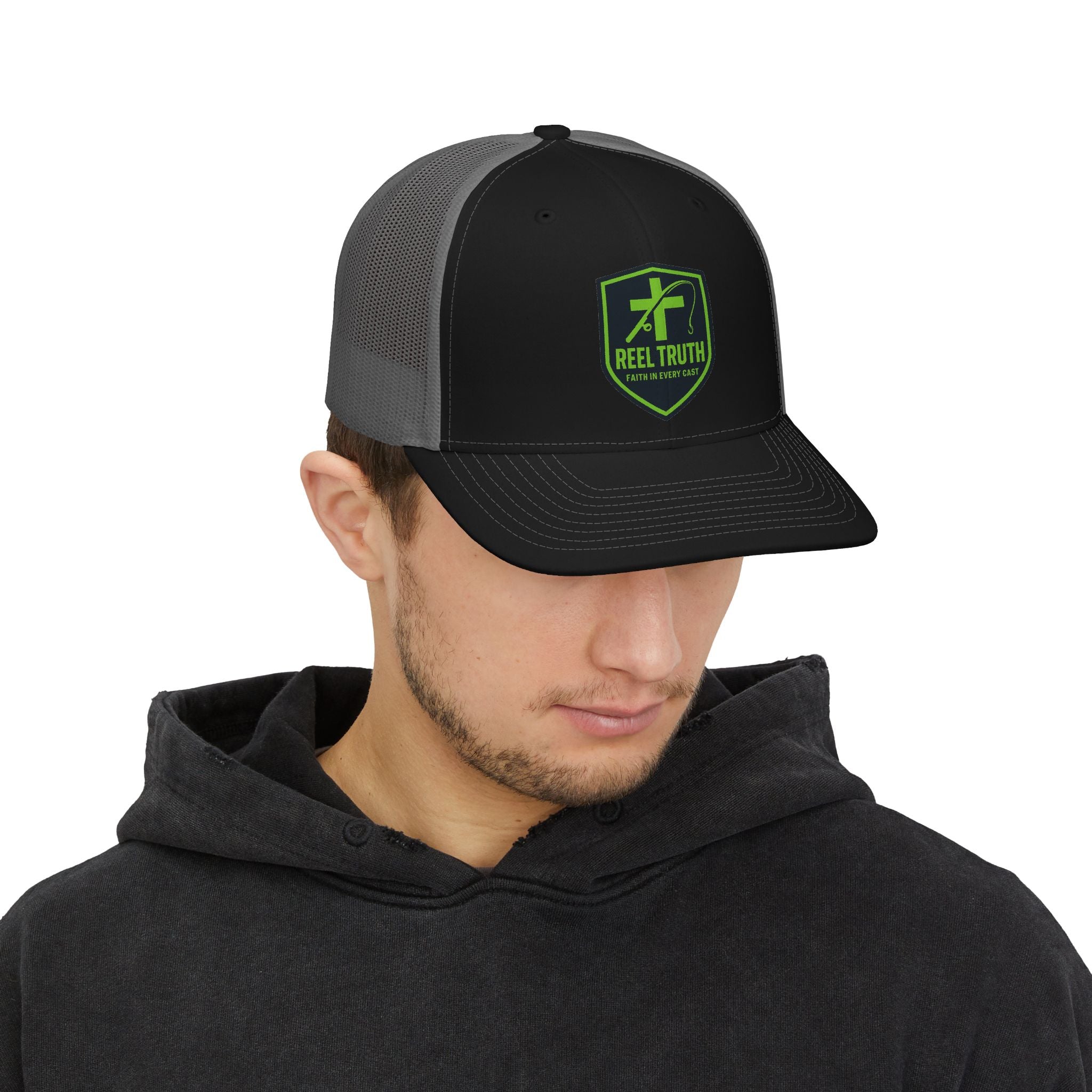 Reel Truth Embroidered Trucker Cap